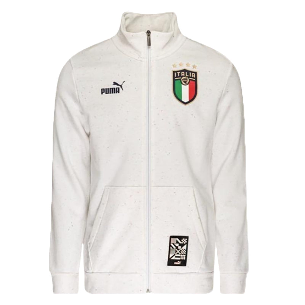 2022-2023 Italy FtblCulture Track Jacket (White Heather)_0