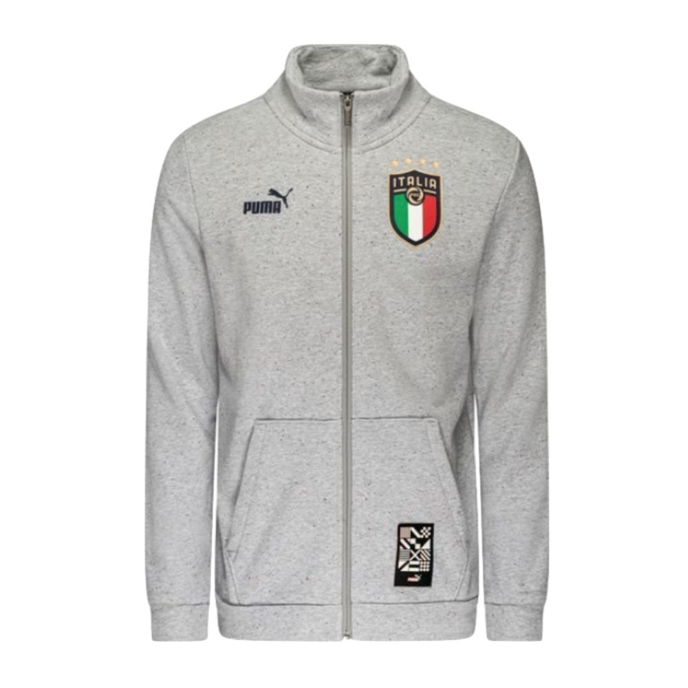 2022-2023 Italy FtblCulture Track Jacket (Medium Grey)_0