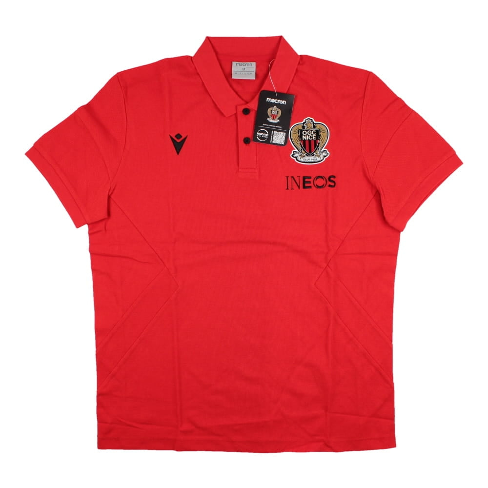 2022-2023 OGC Nice Polo Shirt (Red)_0