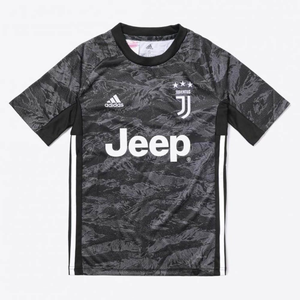 2019-2020 Juventus Home Goalkeeper Shirt (Black) - Kids_0
