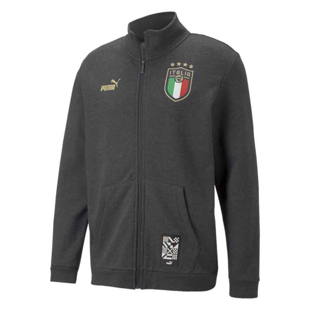 2022-2023 Italy FtblCulture Track Jacket (Dark Grey)_0