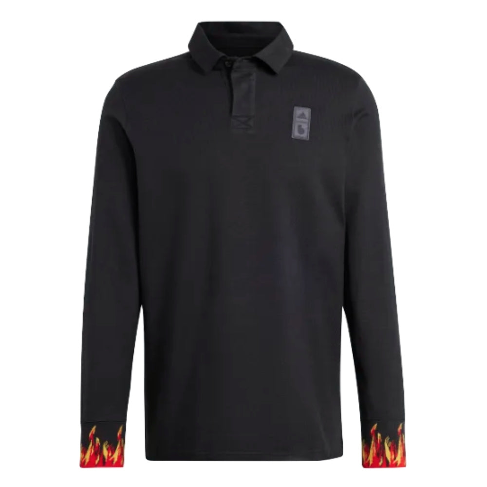 2022-2023 Belgium LS Polo Shirt (Black)_0