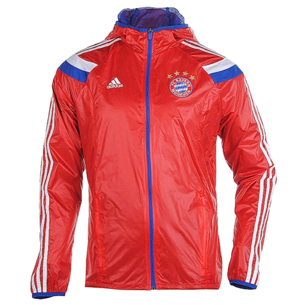 2014-2015 Bayern Munich Anthem Jacket (Red)_0