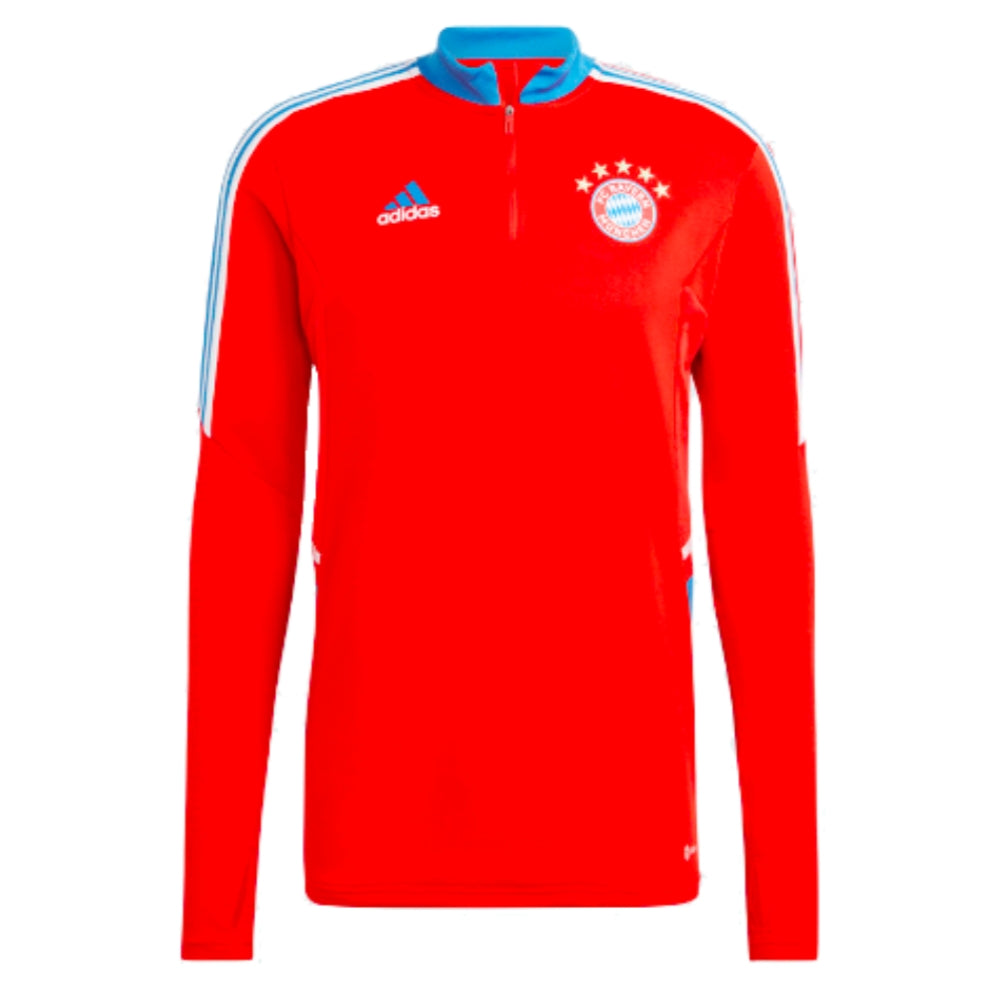 2022-2023 Bayern Munich Convido Half Zip Training Top (Red)_0