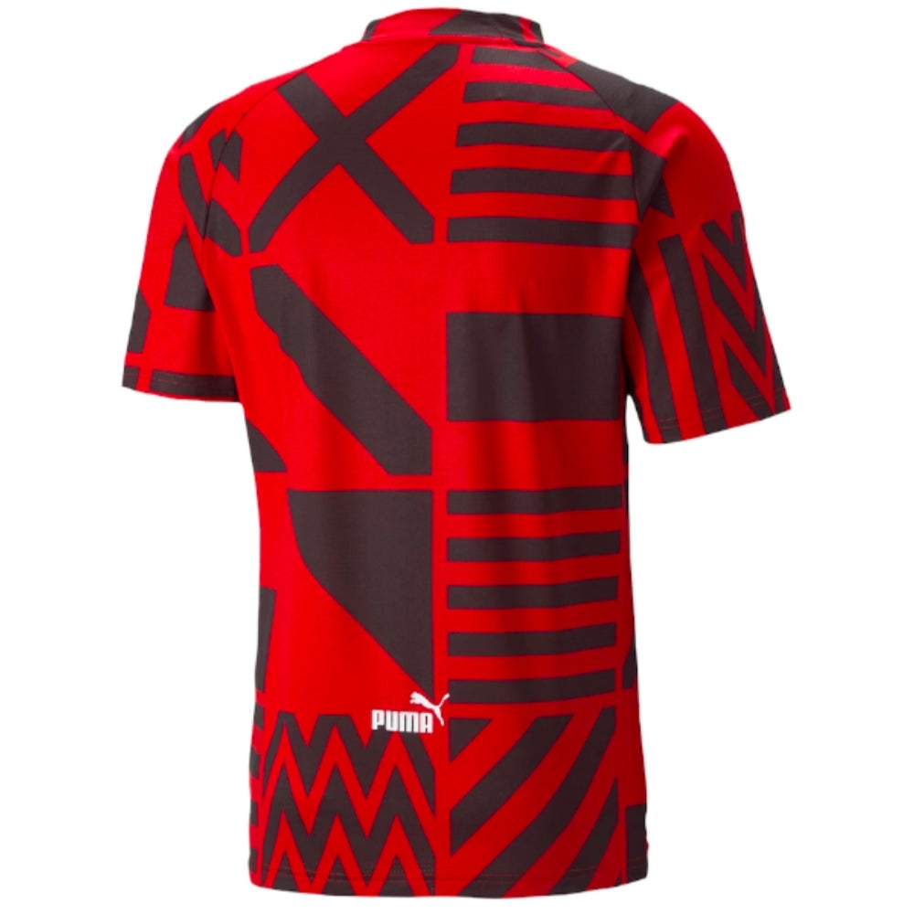 2022-2023 AC Milan Pre-Match Jersey (Black-Red) - Kids_1