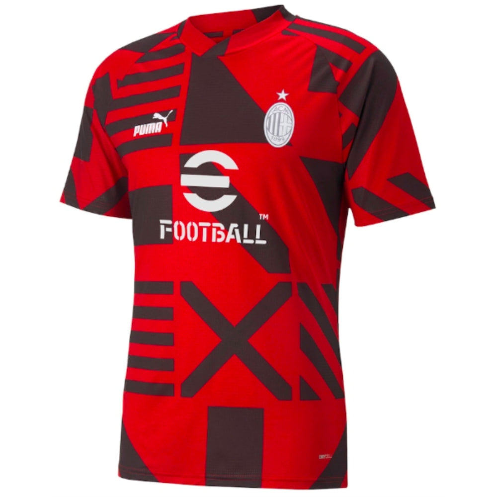 2022-2023 AC Milan Pre-Match Jersey (Black-Red) - Kids_0