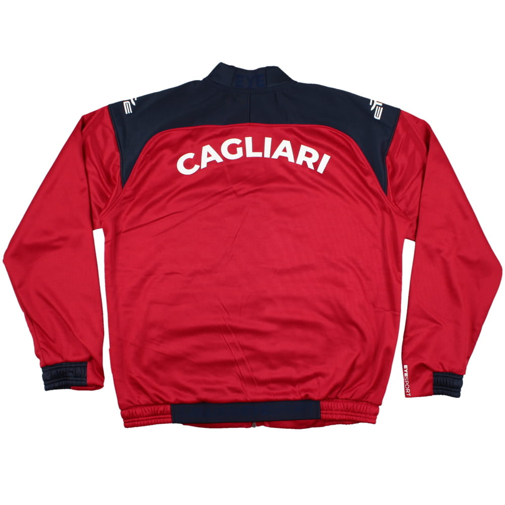 2022-2023 Cagliari Calcio Pre-Match Zip Sweatshirt (Red)_1