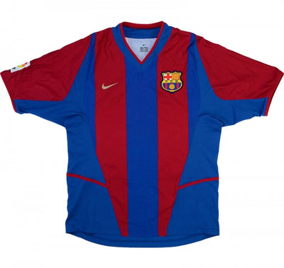 Barcelona 2002-03 Home Shirt ((Very Good) XL)