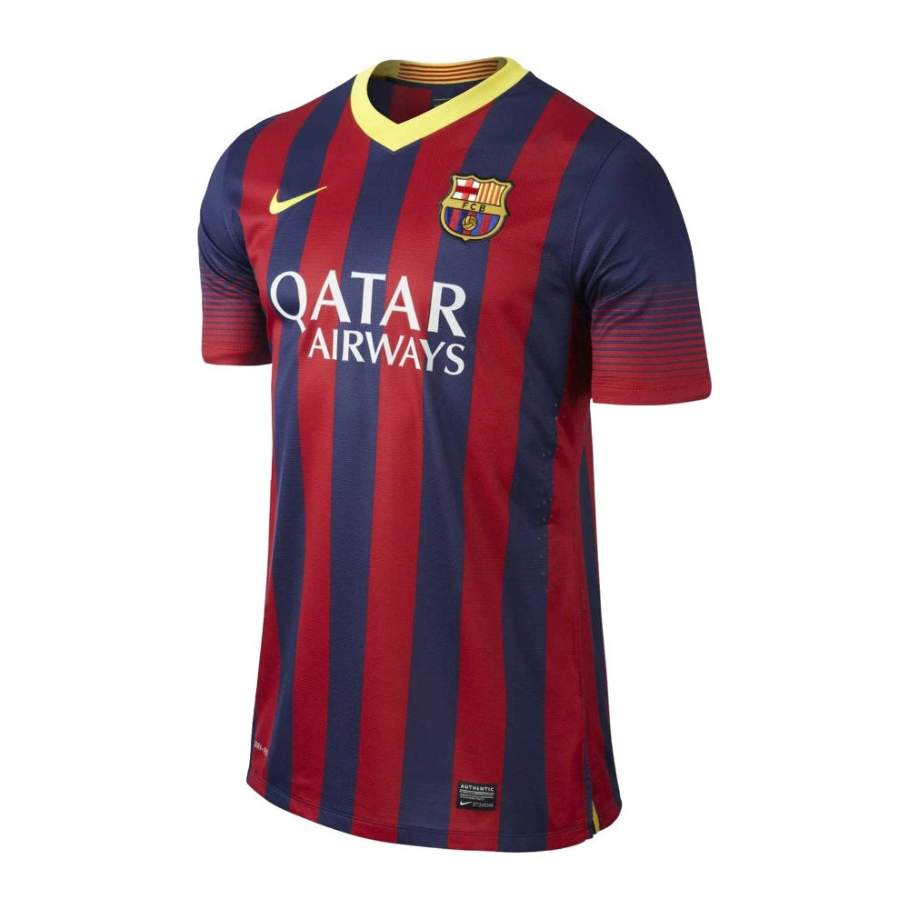Barcelona 2013-14 Basic Home Shirt ((Excellent) M)_0