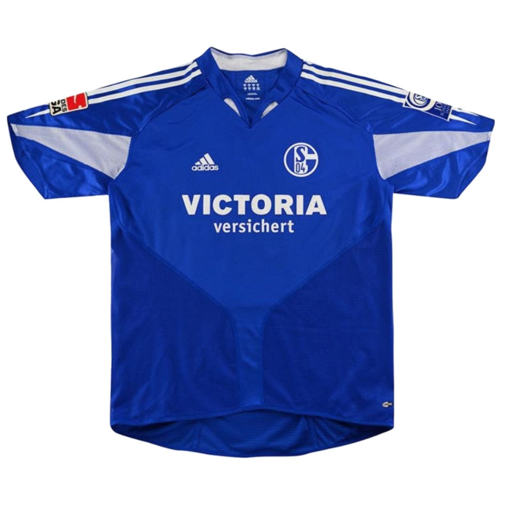 Schalke 2004-05 Home Shirt ((Good) L)_0