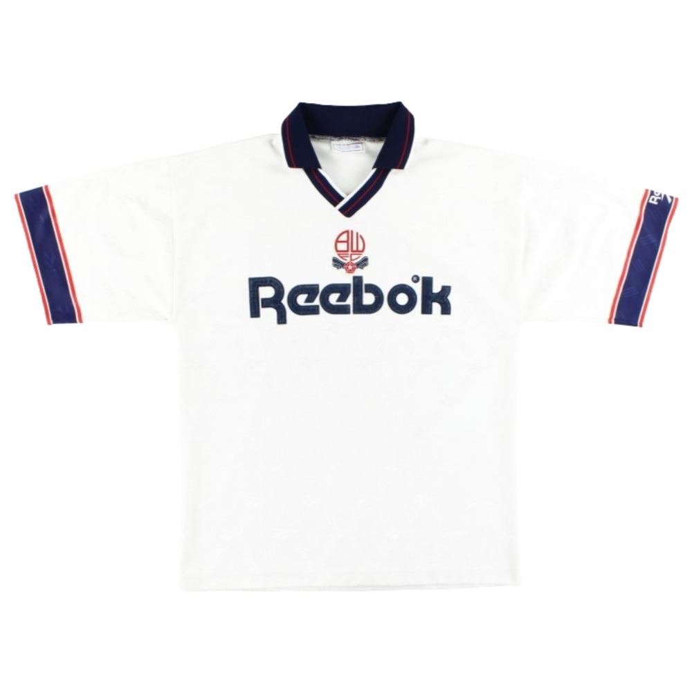 Bolton Wanderers 1993-95 Home Shirt ((Excellent) L)_0