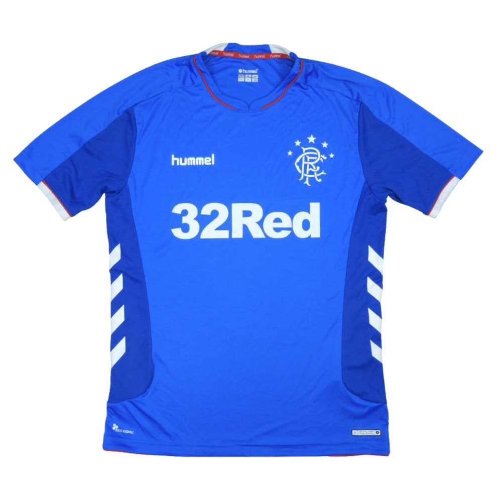 Rangers 2018-19 Home Shirt ((Excellent) L) (DAVIS 10)_0