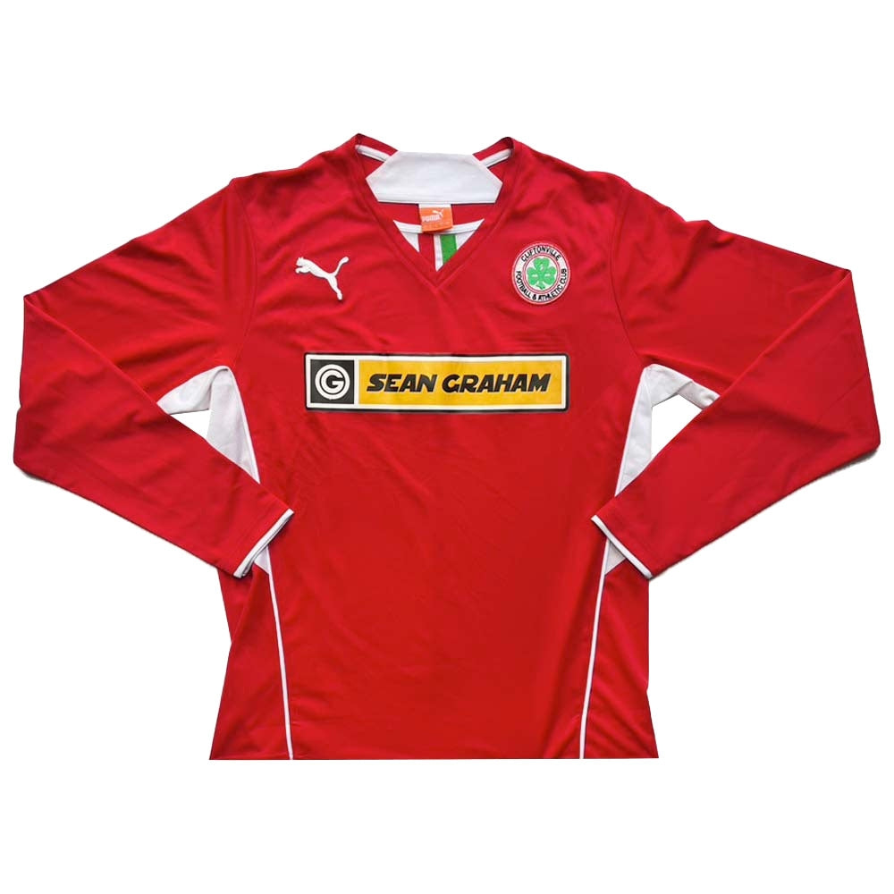 Cliftonville 2013-15 Long Sleeve Home Shirt ((Excellent) L)_0