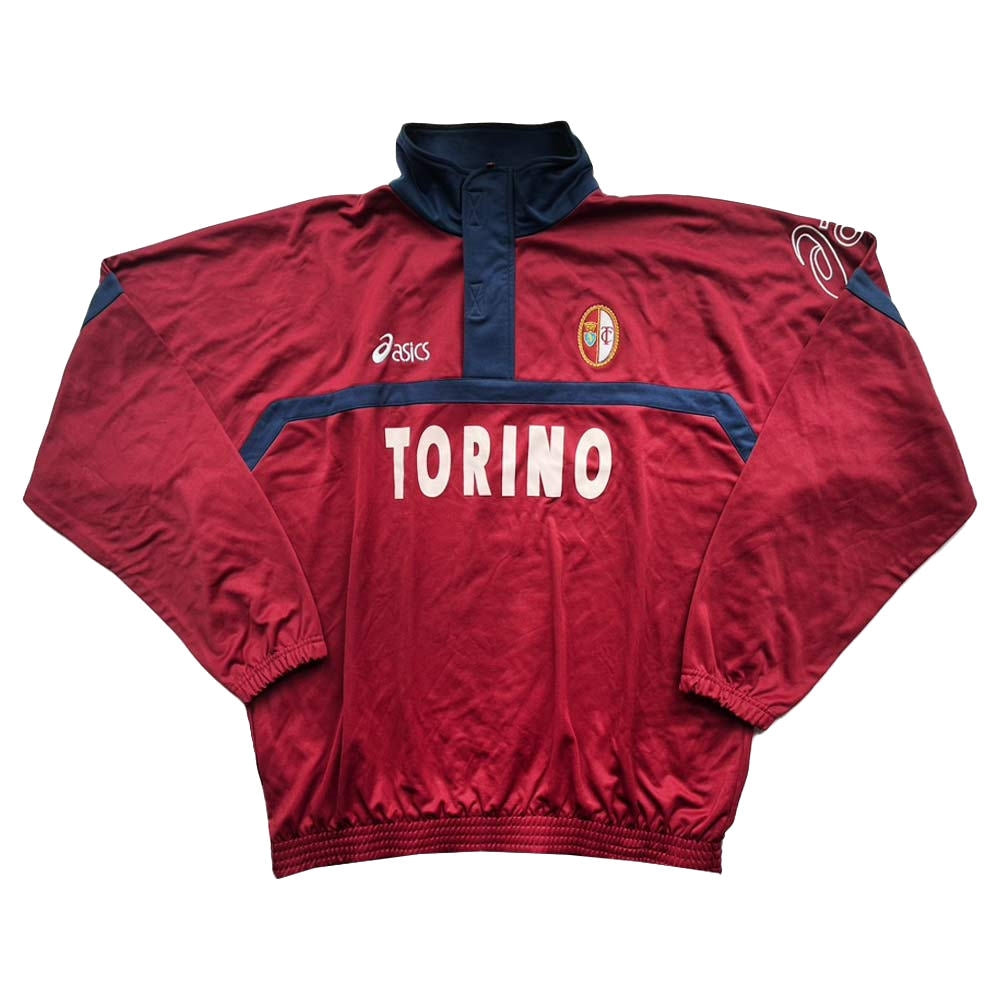 Torino 2001-02 Asics Long Sleeve Drill Top (XL) (Excellent)_0