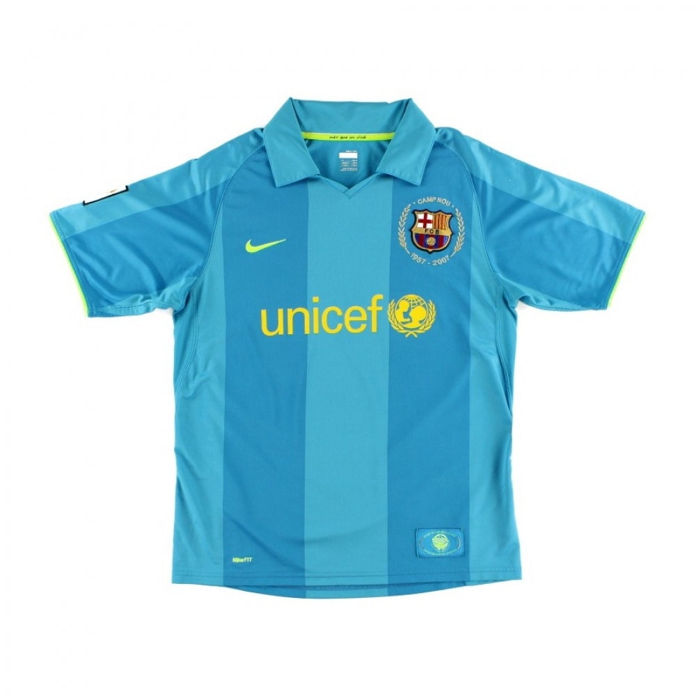 Barcelona 2007-08 Away Shirt (L) (Mint)_0