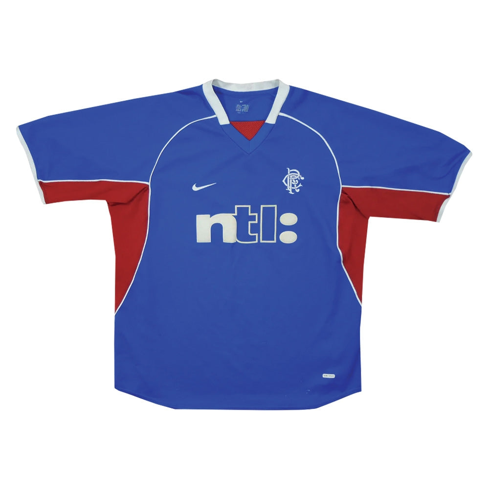 Rangers 2001-02 Home Shirt (S) (Excellent)