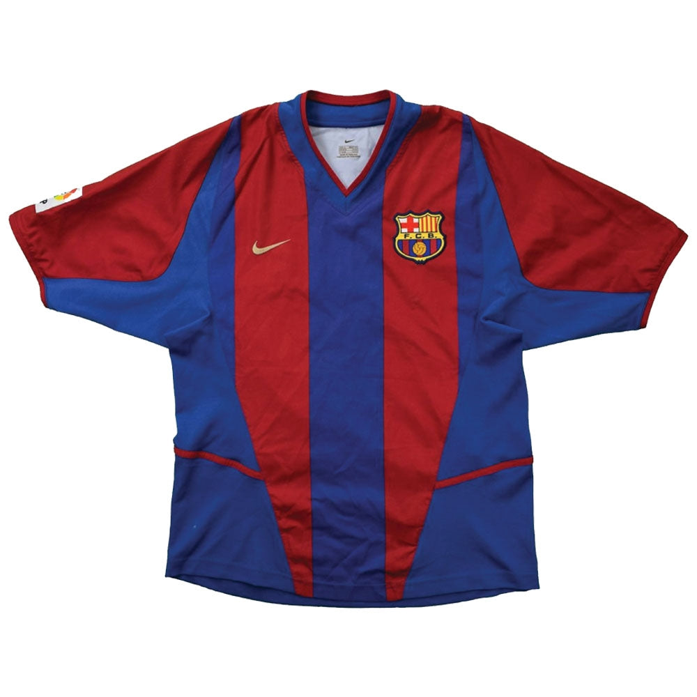 Barcelona 2002-03 Home Shirt (L) (Good)_0