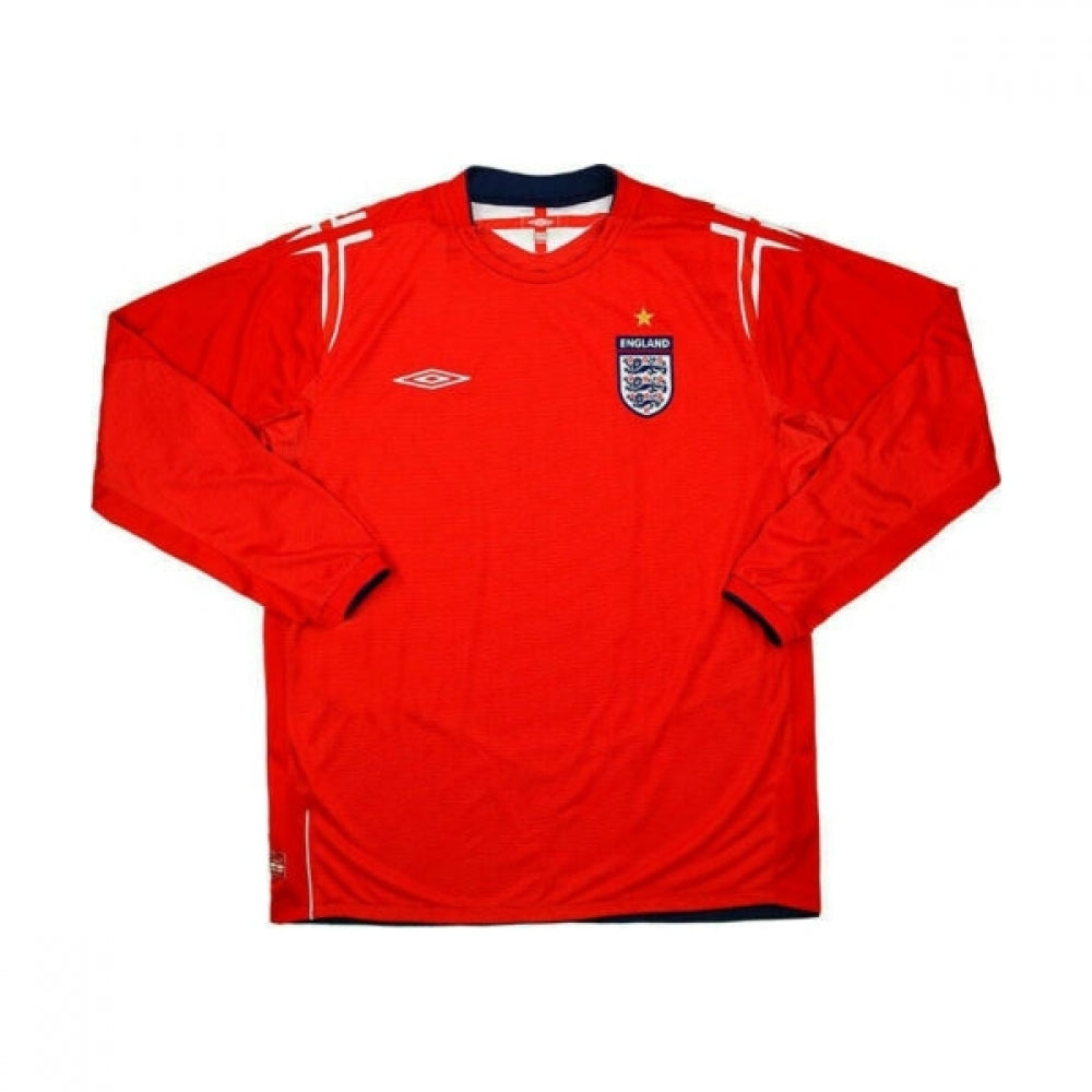 England 2004-06 Long Sleeve Away Shirt (L) (Excellent)
