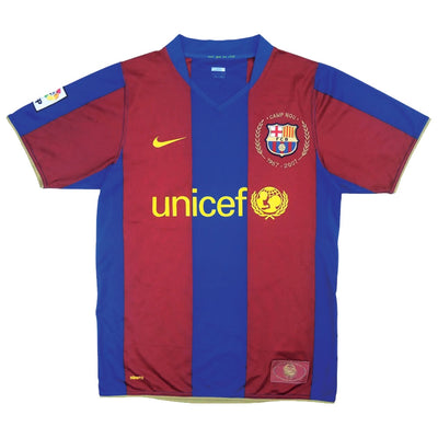 Barcelona 2007-08 Home Shirt (L) (Excellent)_0