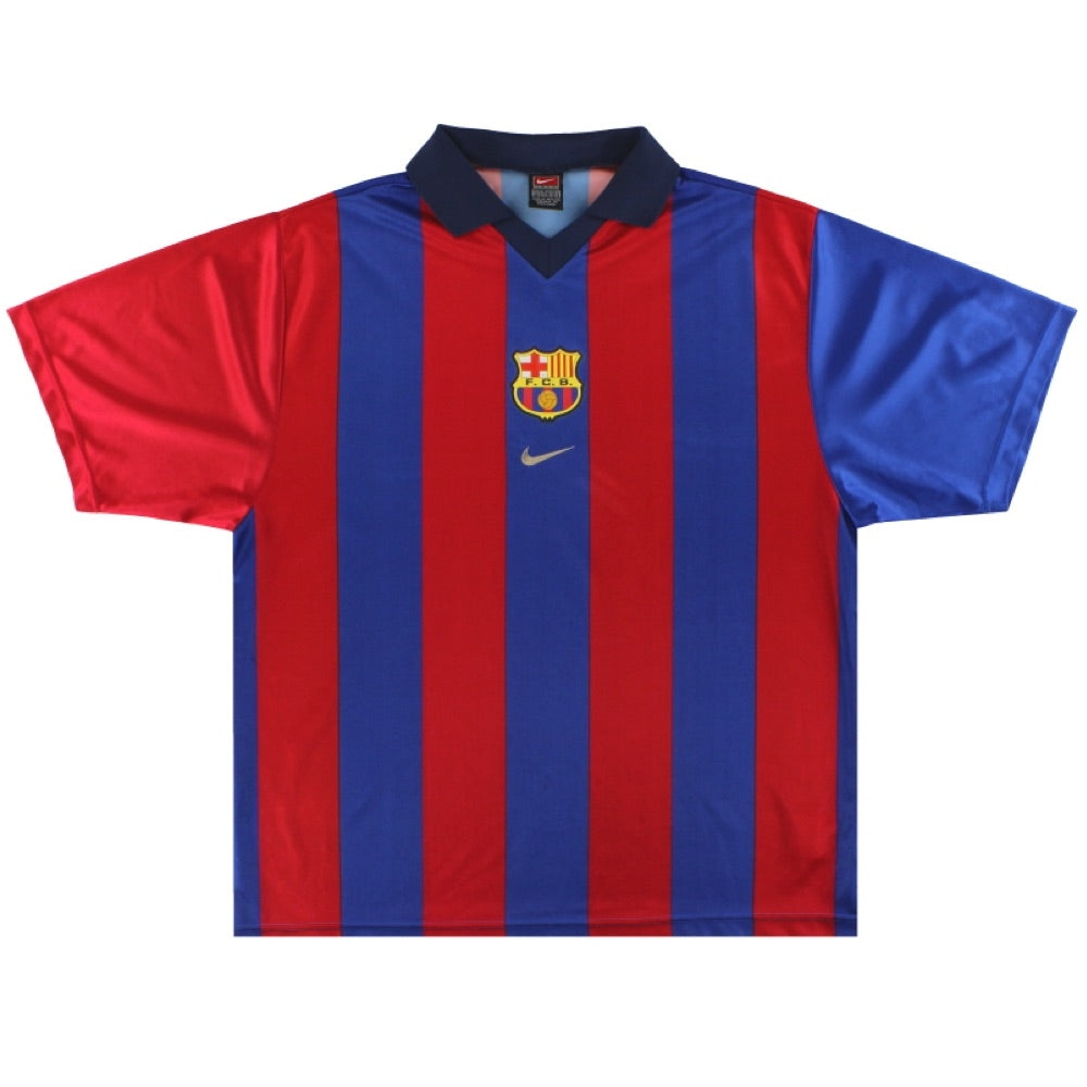 Barcelona 2000-01 Home Shirt (L) (Excellent)