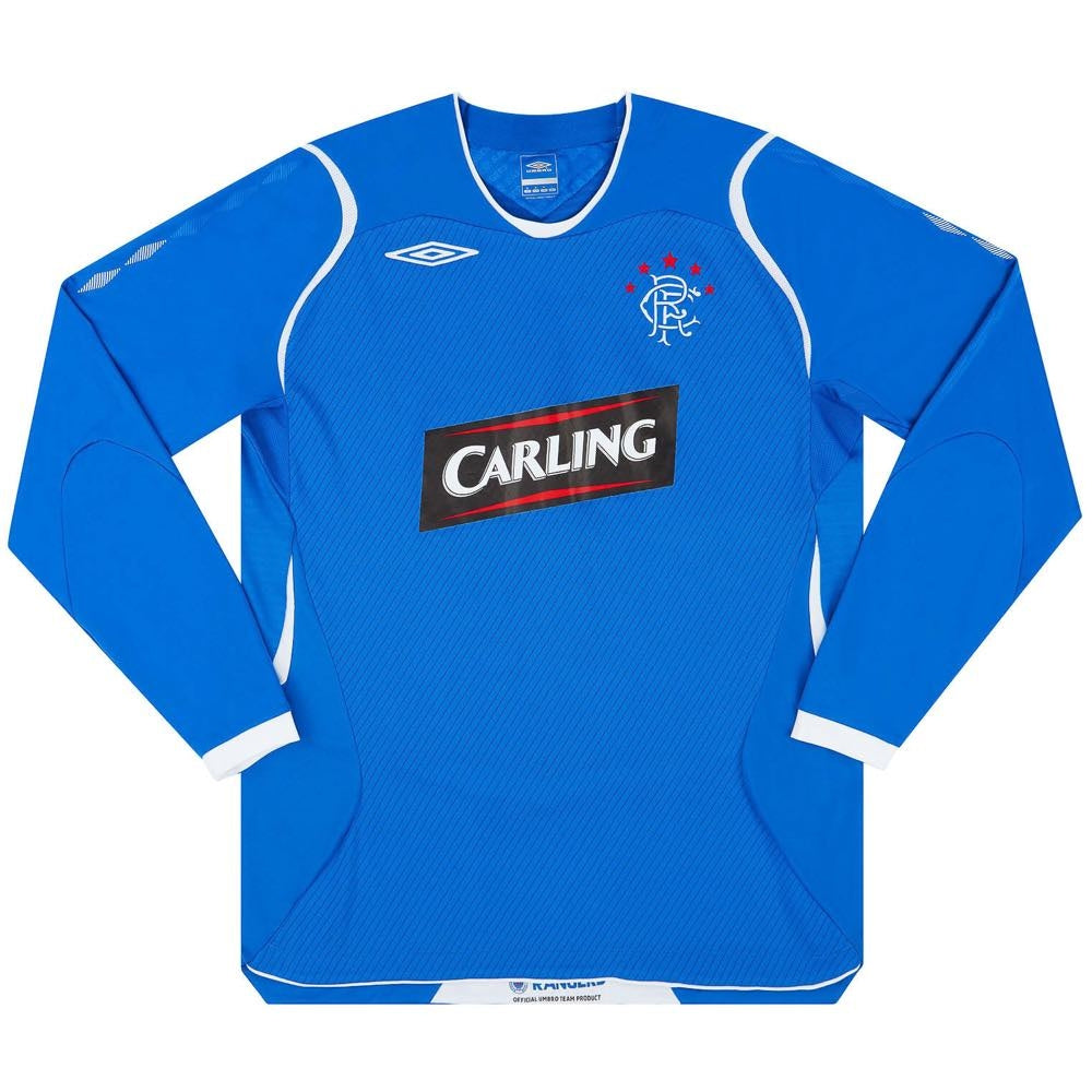 Rangers 2008-09 Home L/S Shirt (M) (Excellent)_0