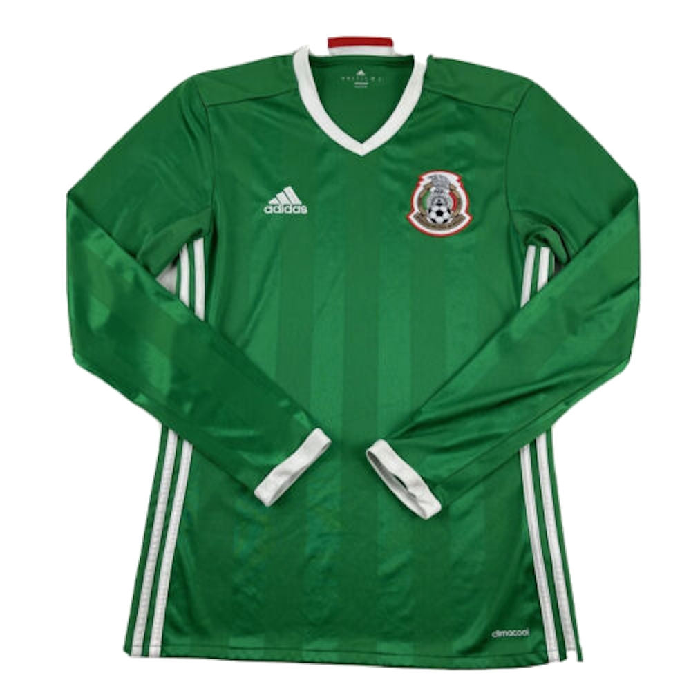 Mexico 2016-2017 Long Sleeve Home Shirt (XL) (Excellent)