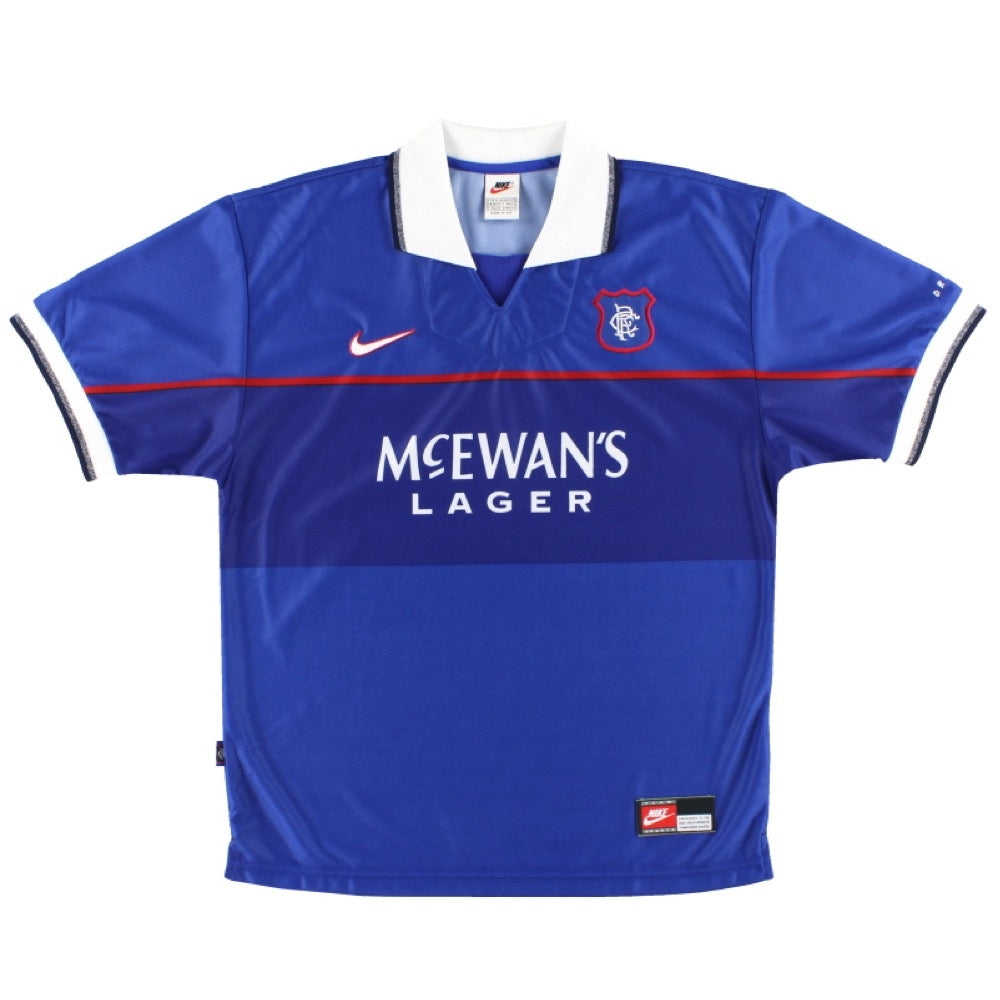 Rangers 1997-99 Home Shirt (XL Boys) (Excellent)