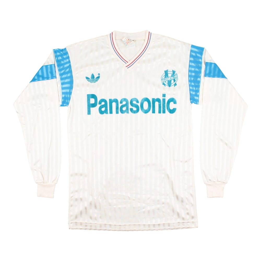 Marseille 1990-91 Home Long Sleeved Shirt ((Excellent) S)