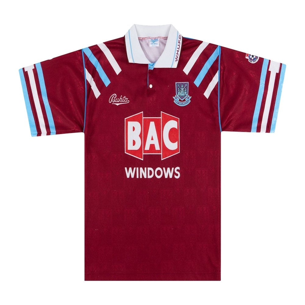 West Ham 1991-1992 Home Shirt (M) (Very Good)_0