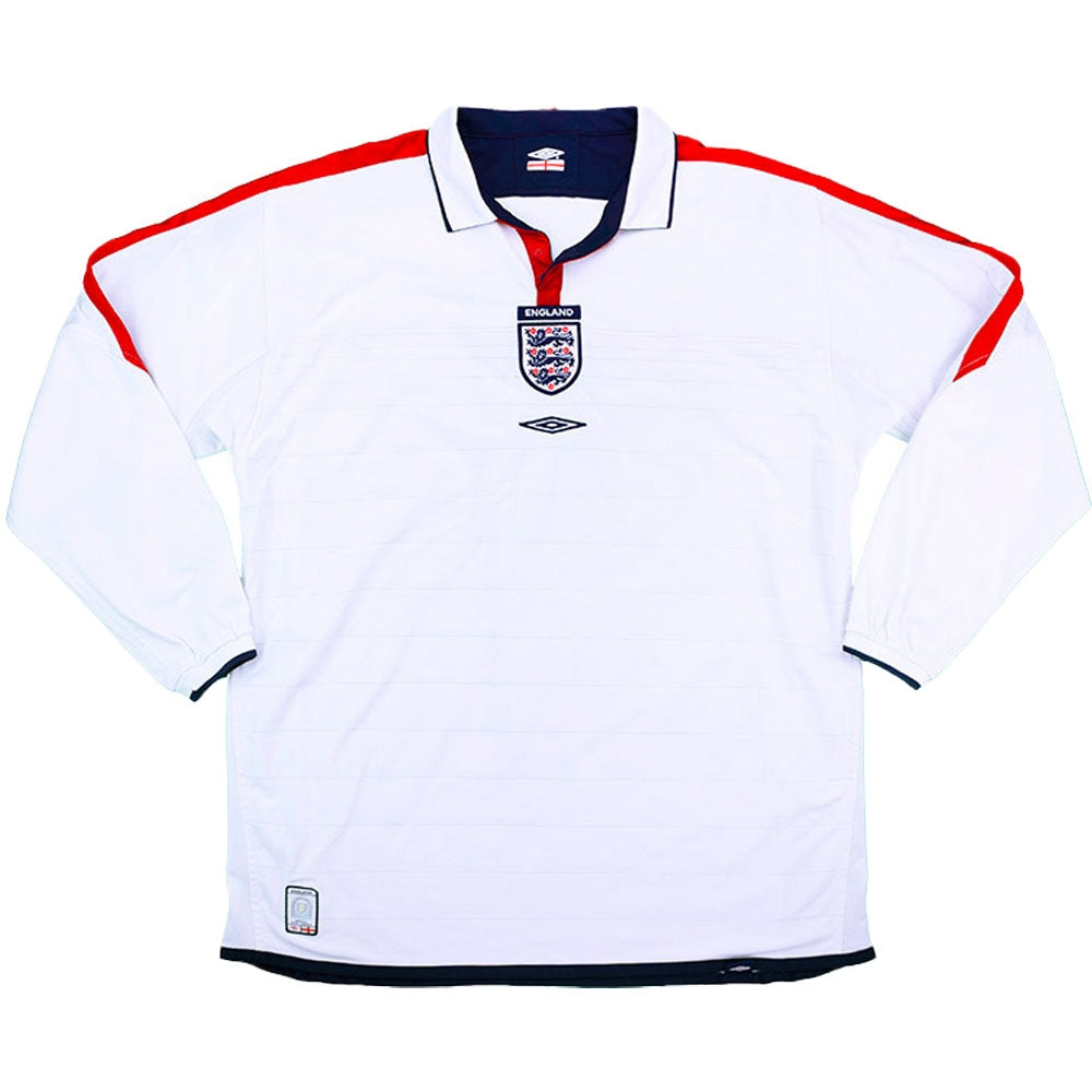 England 2003-05 Home Long Sleeve Shirt (XL) (Excellent)_0