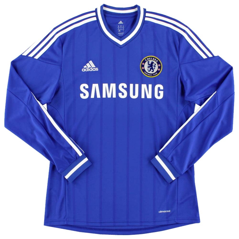 Chelsea 2013-14 Long Sleeve Home Shirt (S) (Excellent)_0