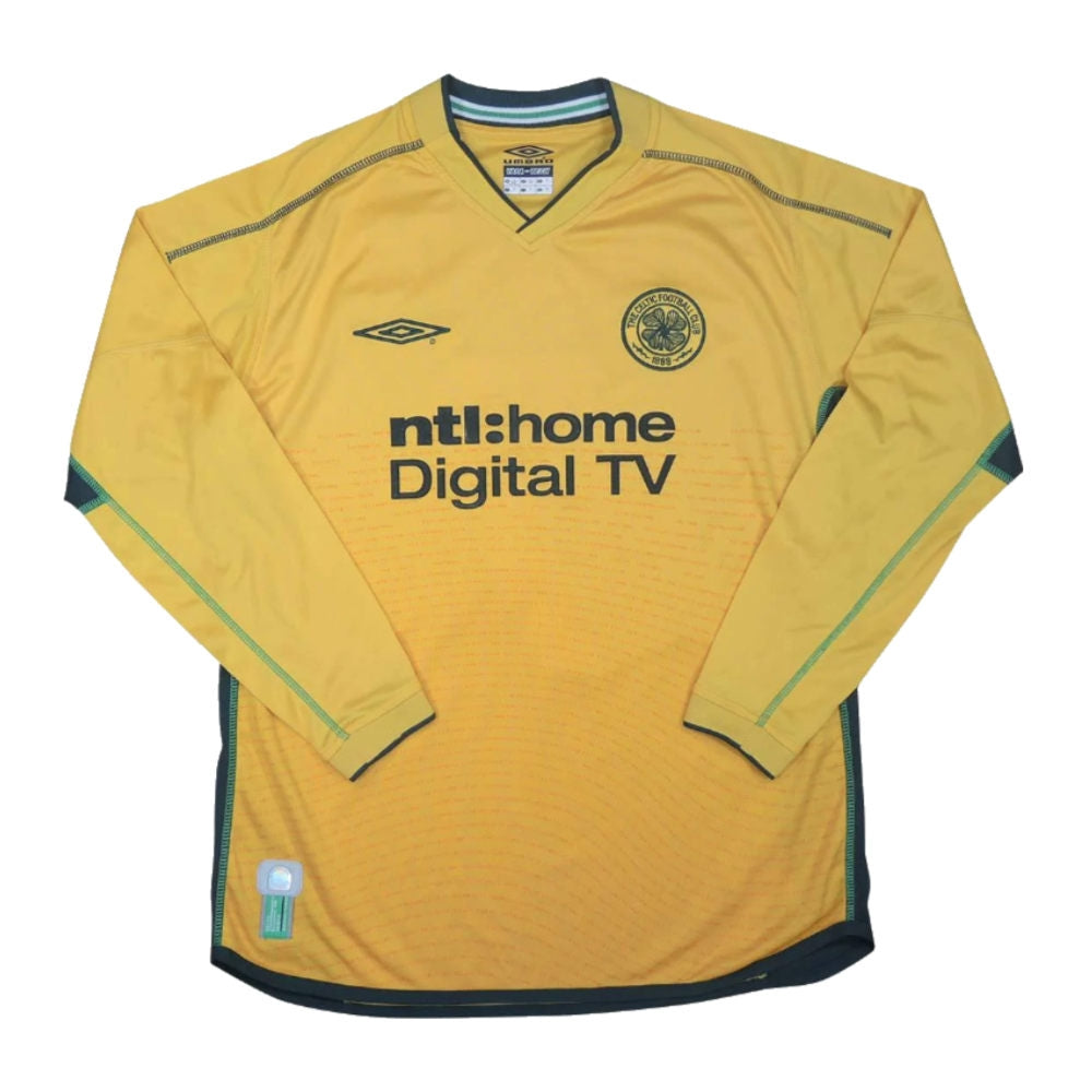 Celtic 2002-2003 Long Sleeve Away Shirt (Excellent)