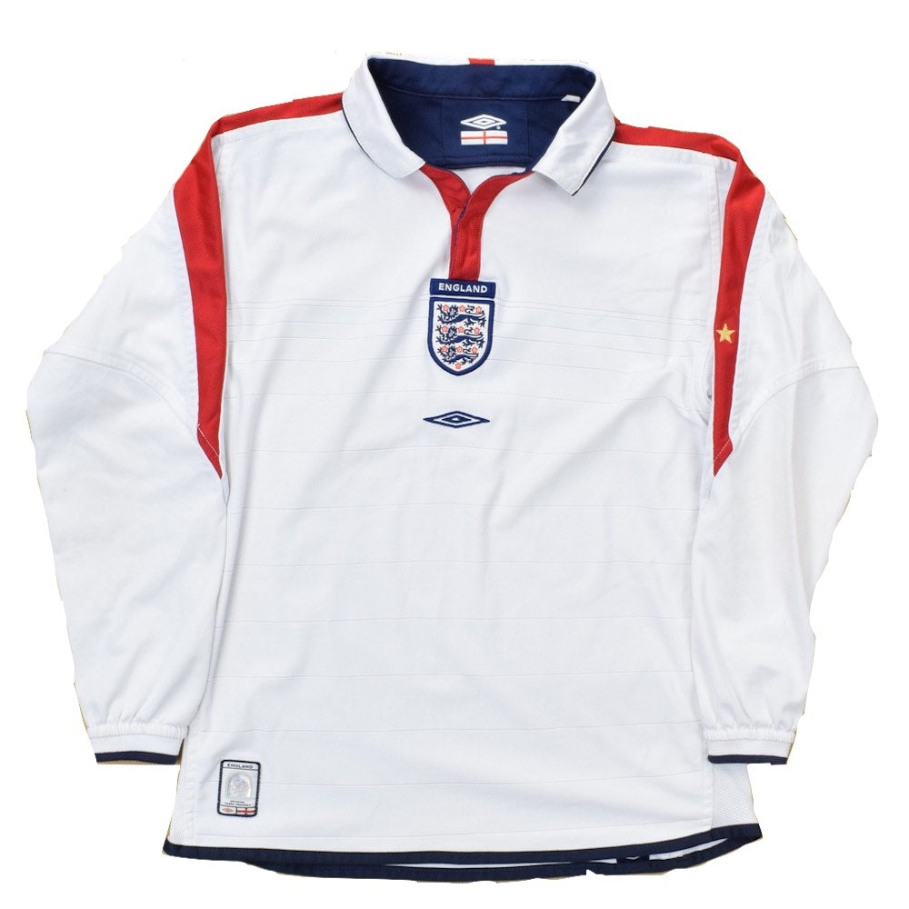 England 2003-05 Long Sleeved Home Shirt (L) (Excellent)
