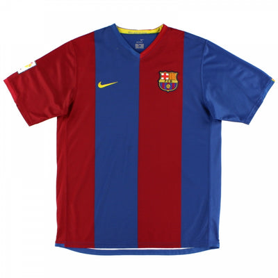 Barcelona 2006-07 Home Shirt (Sponsorless) (XL.Boys) (Excellent)_0