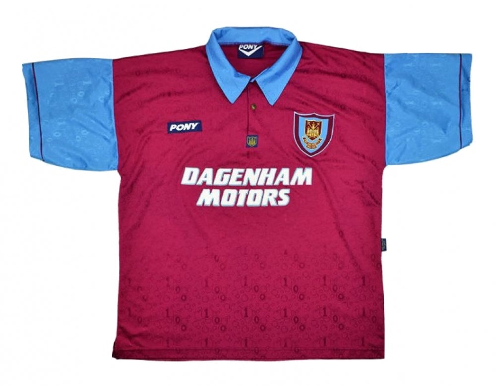 West Ham 1995-96 Home Shirt (XL) (Excellent)