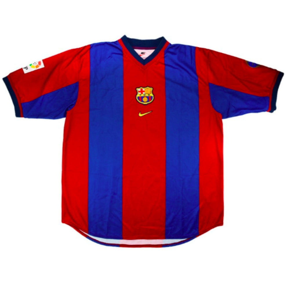 Barcelona 1998-1999 Home Shirt (XL) Figo #7 (Excellent)_1