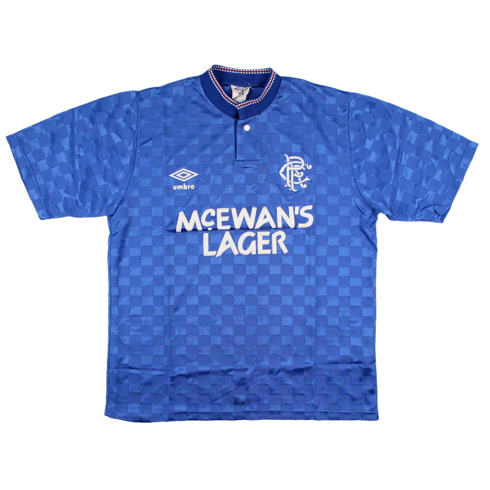 Rangers 1987-90 Home Shirt (S) (Very Good)_0