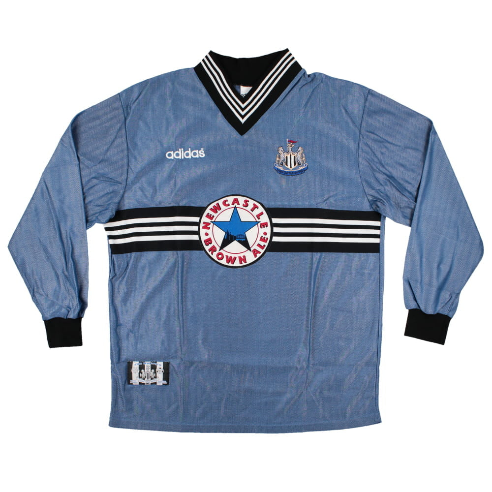 Newcastle United 1996-97 Long Sleeve Away Shirt (XL) (Excellent)_0