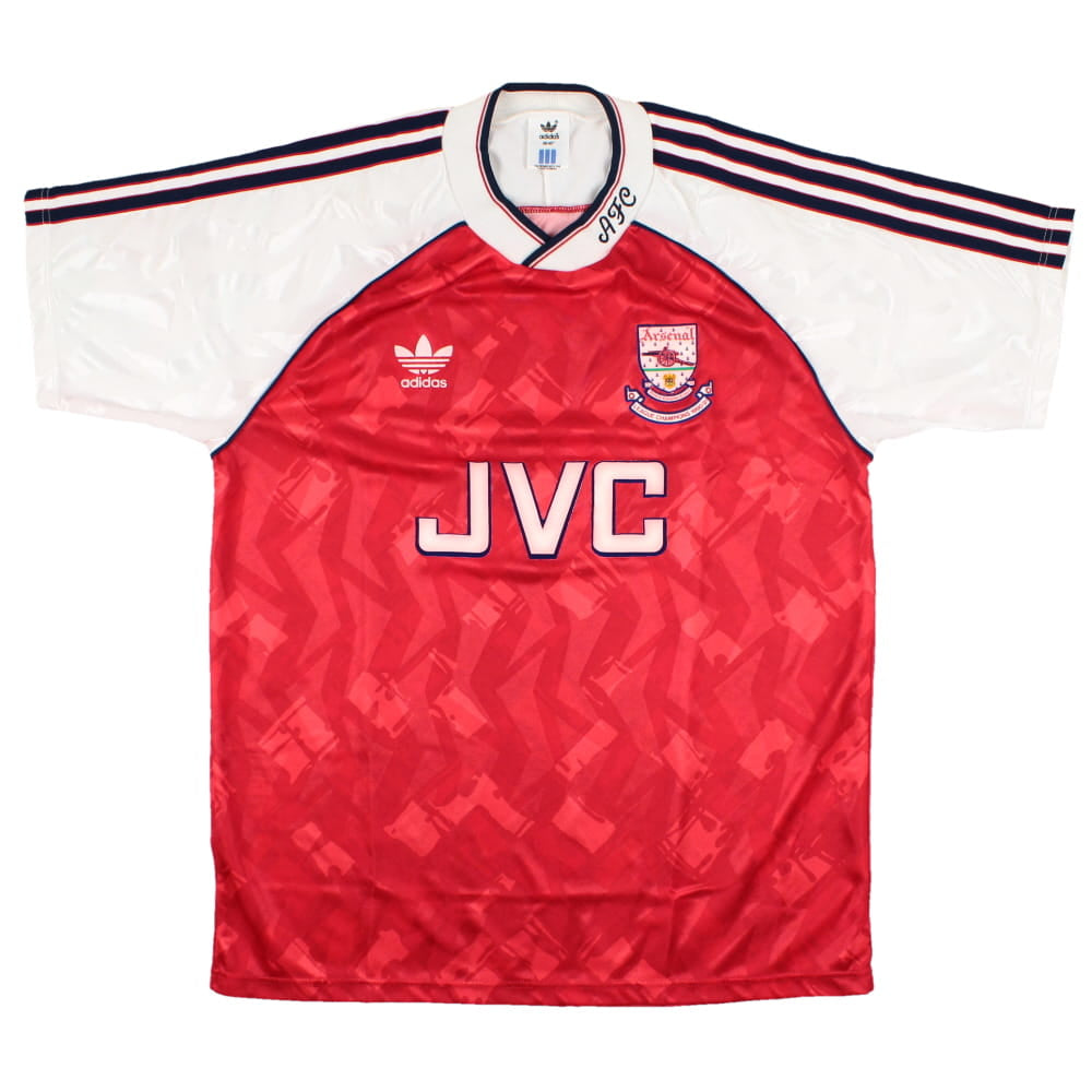 Arsenal 1990-1992 Home Shirt (League Champions Badge Detail) (L) (Excellent)_0