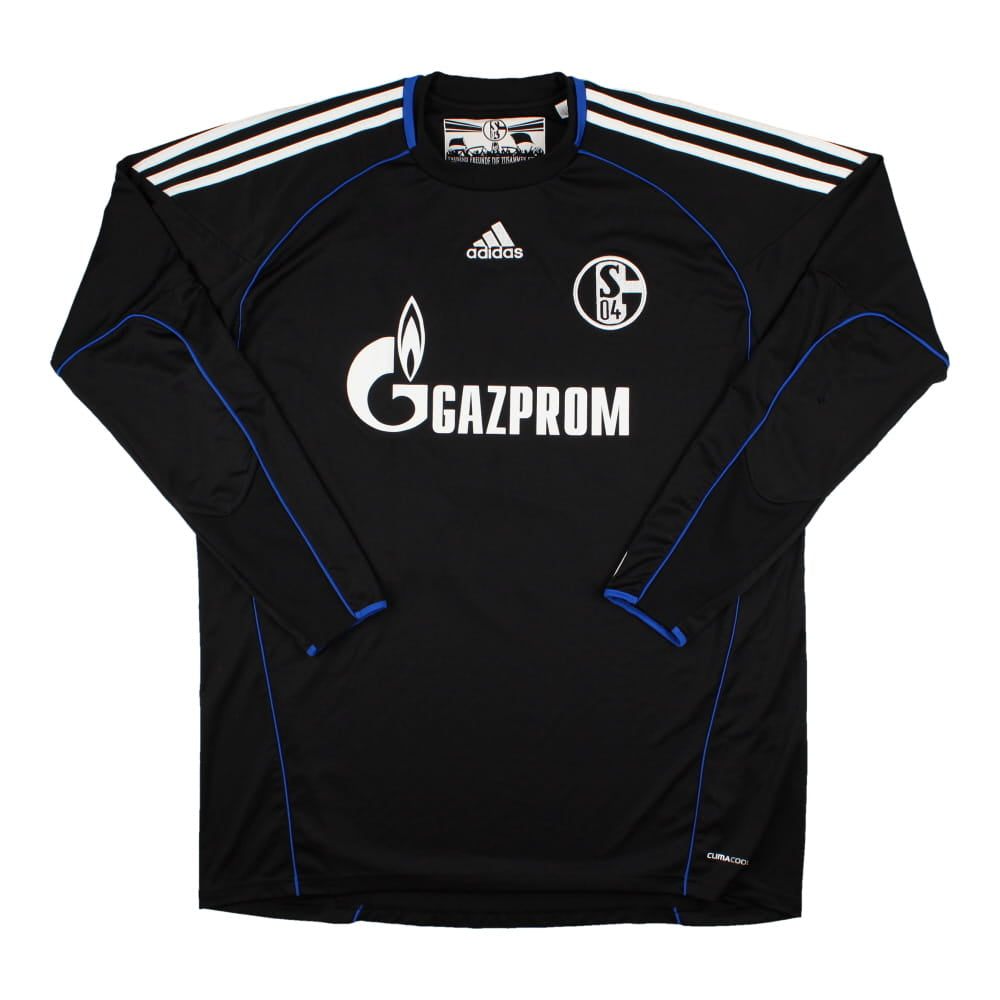 Schalke 2010-11 Long Sleeve Goalkeeper Home Shirt (XL) Fahrmann #1 (Very Good)_1