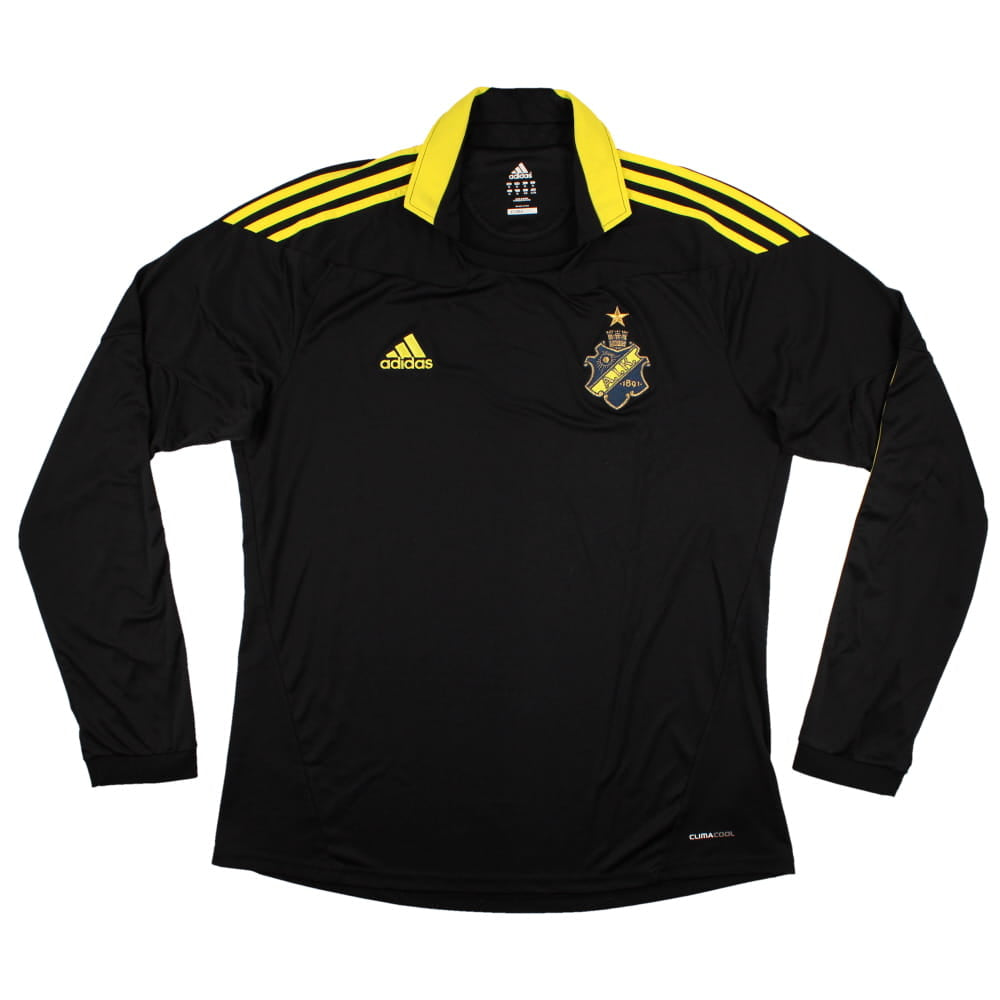 AIK 2010-11 Long Sleeve Home Shirt (XL) (Excellent)_0