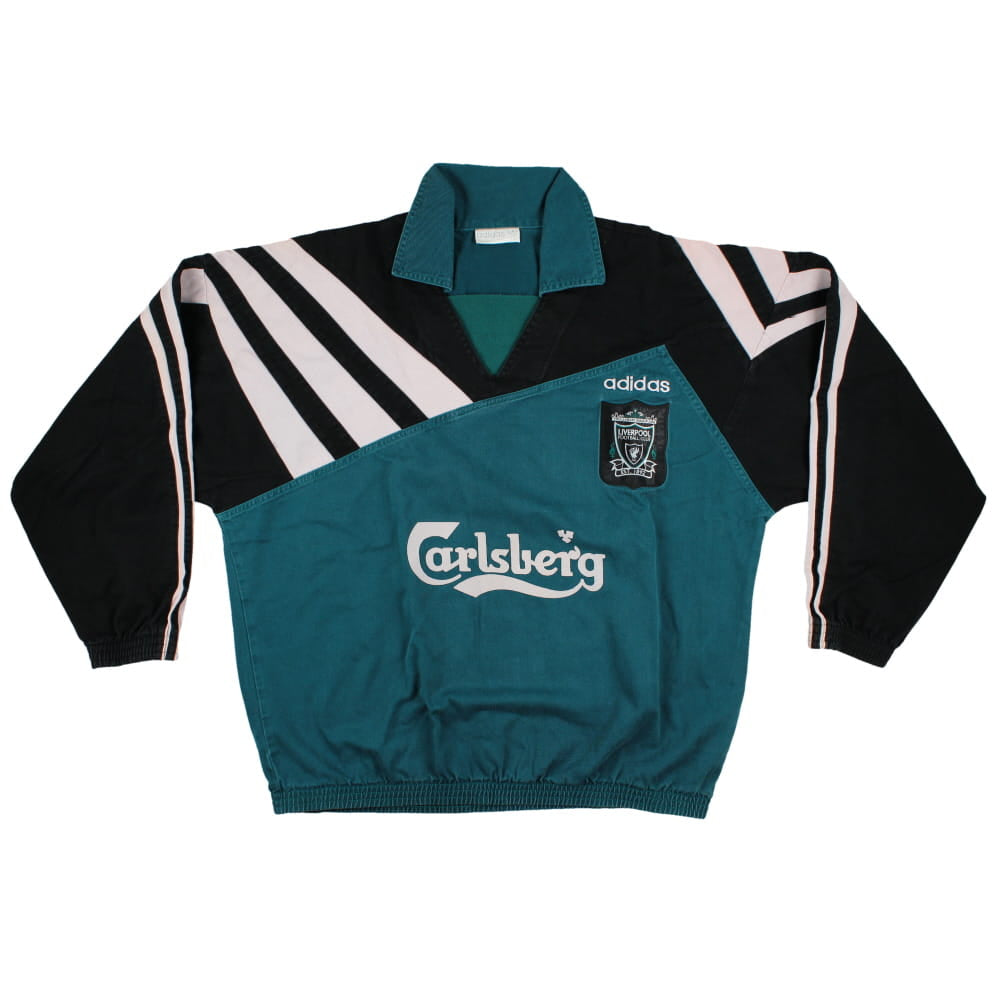 Liverpool 1995-96 Adidas Long Sleeve Training Top (XL) (Excellent)_0