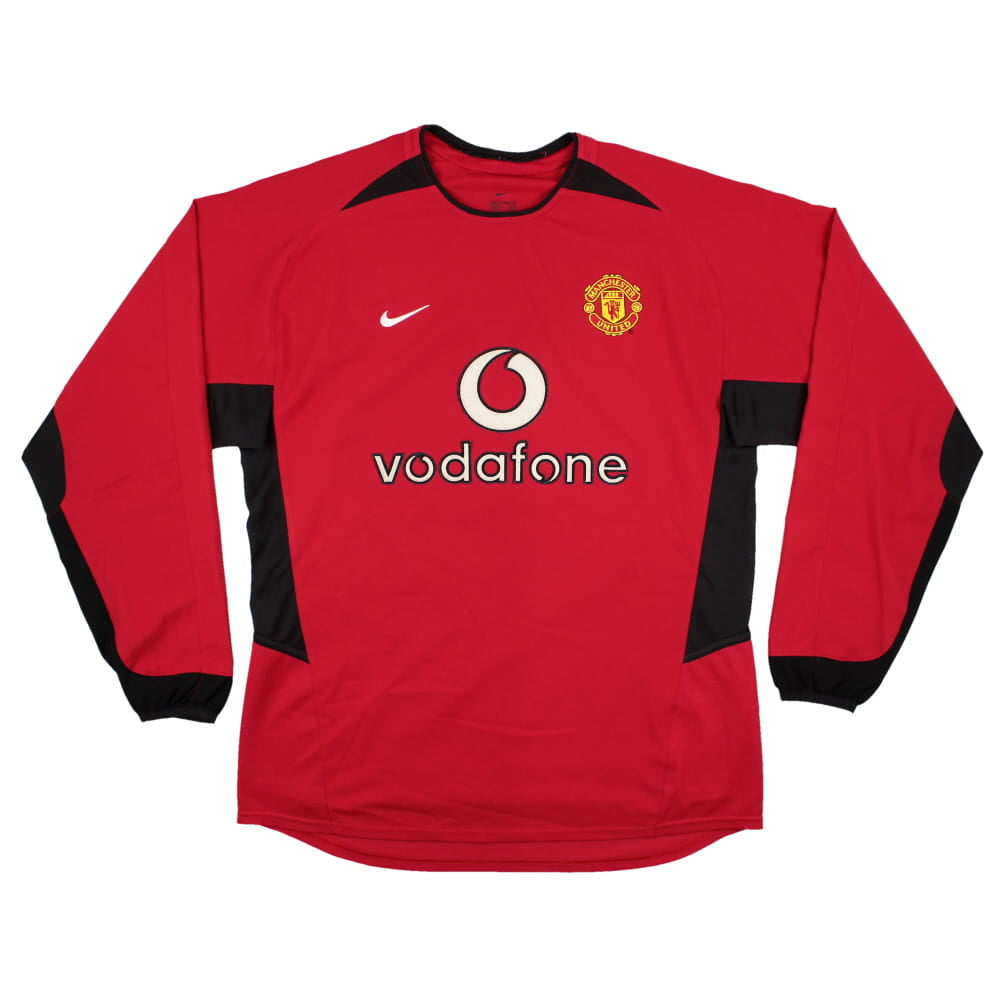Manchester United 2002-04 Long Sleeve Home Shirt (M) Ronaldo #7 (Very Good)_1