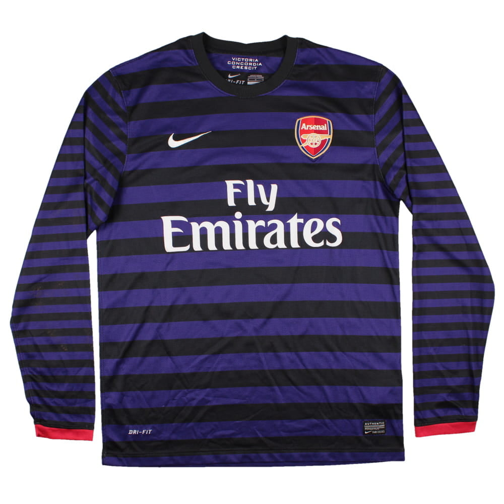 Arsenal 2012-13 Away Long Sleeve Shirt (M) (Good)_1