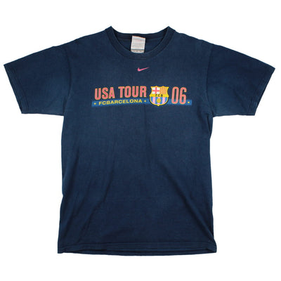 Barcelona 2006-07 Nike USA Tour Ronaldinho T shirt (S) (Very Good)_0