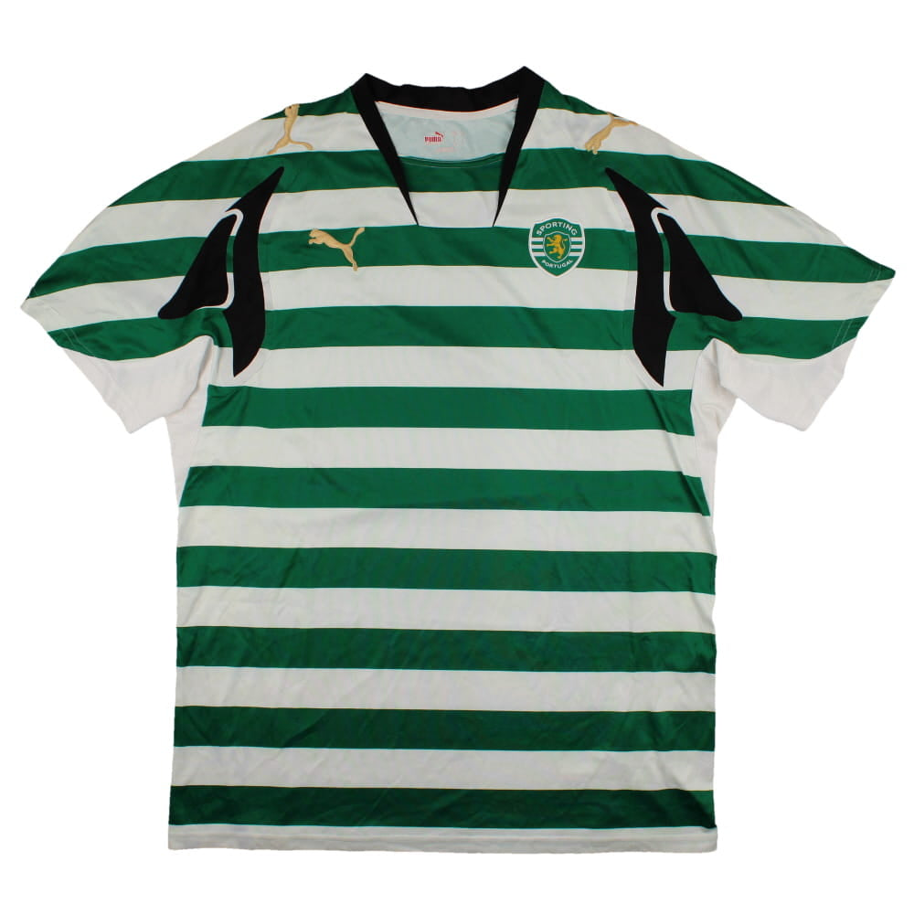 Sporting Lisbon 2007-08 Home Shirt (Sponsorless) (L) (Very Good)_0