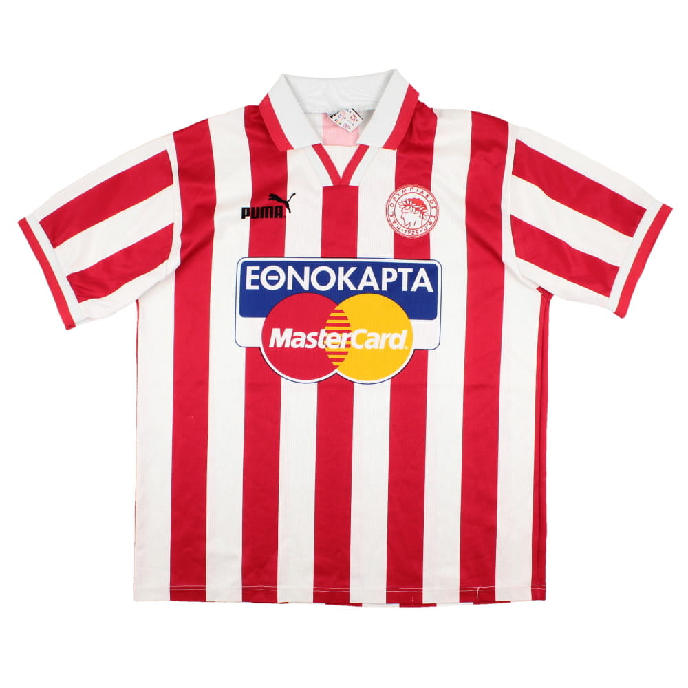 Olympiacos 1996-97 Home Shirt (M) (Very Good)_0