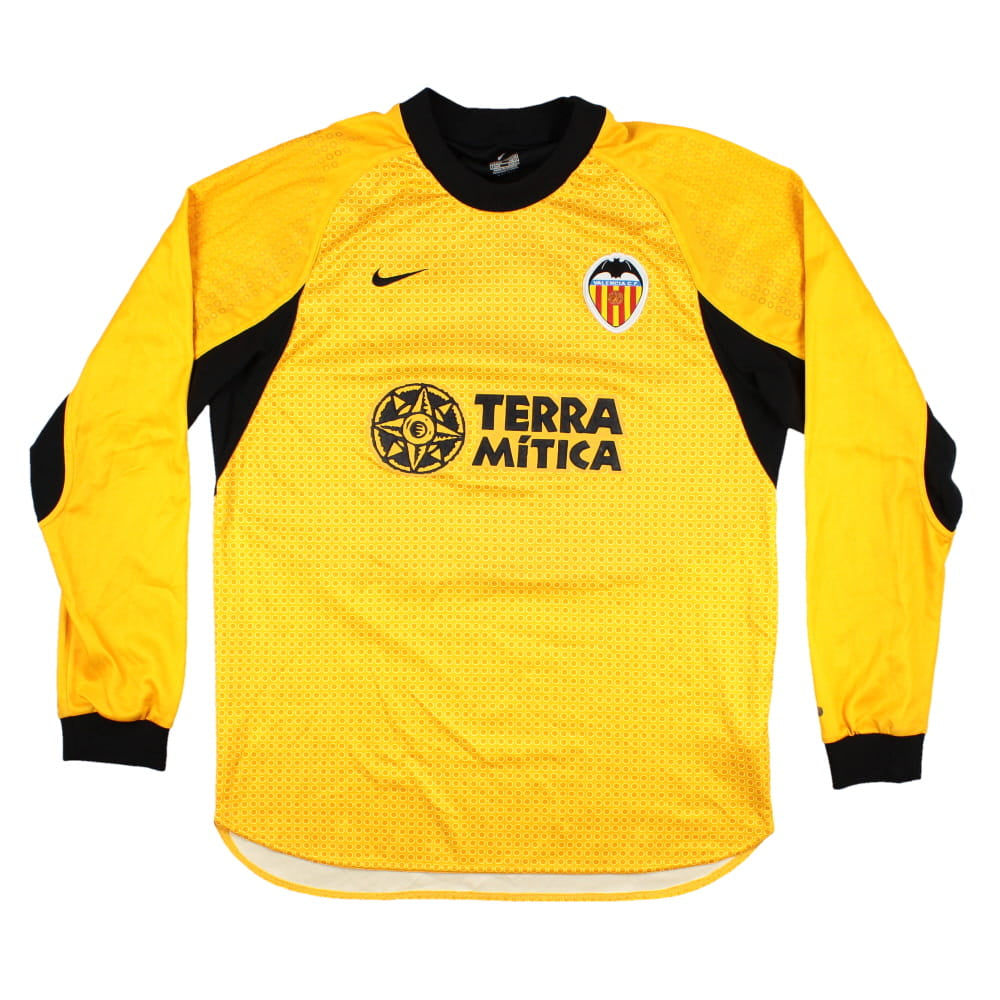Valencia 2000-01 Goalkeeper Long Sleeve Shirt (Canizares #1) (M) (Very Good)_1