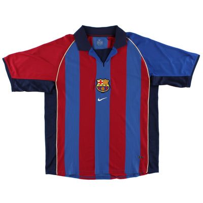 Barcelona 2001-02 Home Shirt (L) (Excellent)_0