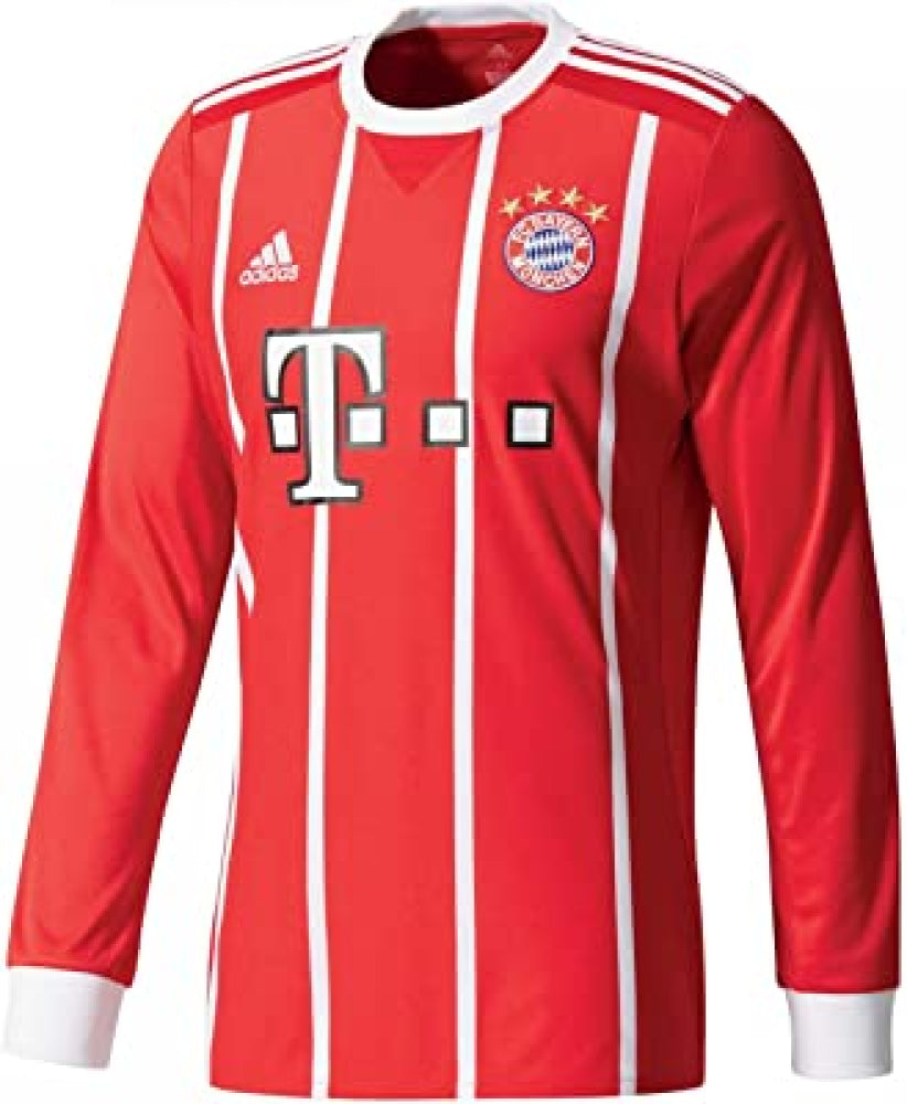 Bayern Munich 2017-18 Home Long Sleeve Shirt (XL) (Excellent)_0